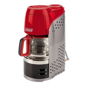 lot 53575 image: Coleman Quikpot Portable Propane Coffee Maker, Red