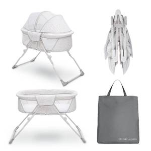 lot 53582 image: Delta Children 2284 EZ Fold Ultra Compact Travel Newborn Bassinet, Inner Circle