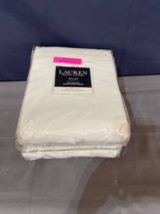 lot 53583 image: Lot of 2 Lauren Ralph Lauren Waller Blackout Back TabRod Pocket Curtain Panel Retail$84.43