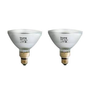 lot 53594 image: Philips 429373 EcoVantage PAR38 90 Watt Equivalent Dimmable Flood Standard Base Light Bulb, 2 Pack