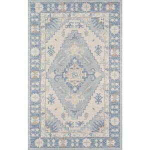 lot 55861 image: 53X76 Medallion Loomed Area Rug Blue - Momeni