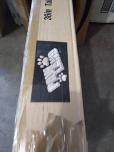 lot 55883 image: PAW LAND 36IN TALL 3 PANEL DOG GATE