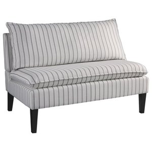 lot 55926 image: Signature Design by Ashley Arrowrock GrayWhite Striped Accent Bench