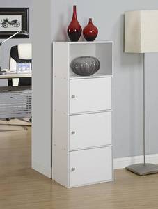 lot 55963 image: Convenience Concepts X-Tra Storage 3-Door Cabinet, White