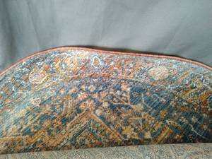lot 55981 image: nuLOOM Ethel Medallion Fringe Area Rug 4 Rust