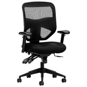 lot 55987 image: Prominent High Back Task Chair with Arms Black - HON