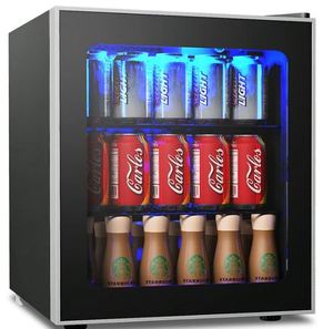 lot 3799 image: Beverage Cooler and Refrigerator 60 Can Mini Fridge- Retail$308.49