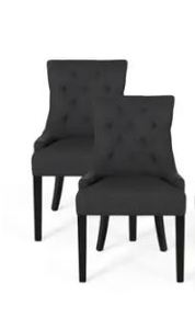 lot 53405 image: Hayden Traditional Mircofiber Dining Chair