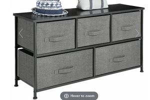 lot 53462 image: Fabric Five Drawer Storage Organizer