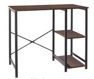 lot 55943 image: Classic Computer Desk With Shelves ESPRESSO