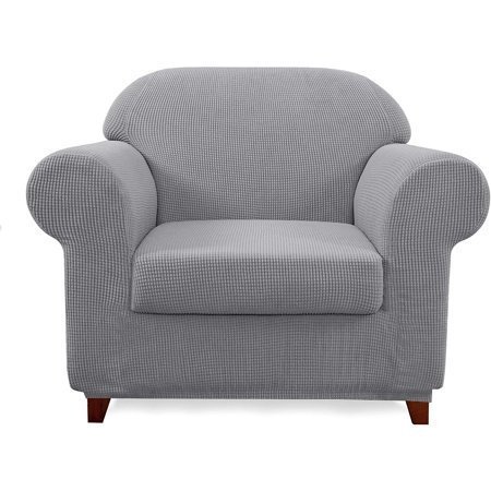lot 20534 image: Subrtex Stretch Armchair Slipcover 2 Piece Spandex Furniture Protector