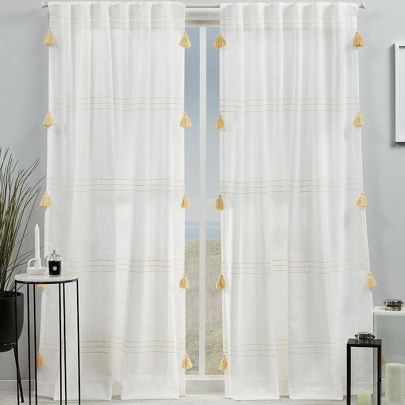 lot 52407 image: Exclusive Home Curtains Demi Light Filtering Hidden Tab Top Curtain Panel Pair, 54 x 96, Set of 2