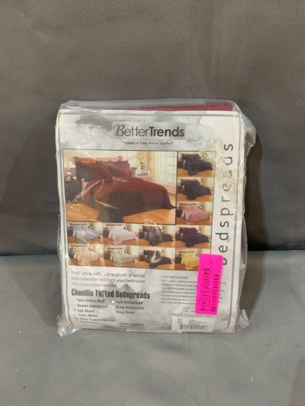 lot 29944 image: Better Trends - Standard Sham - Burgundy