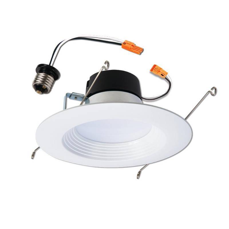 lot 29995 image: Cooper Lighting LT560WH6927R 0.83 in. LED Retrofit Recessed Baffle Trim - 2700K