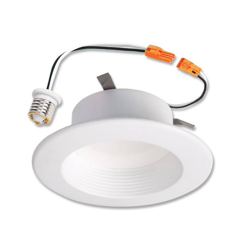 lot 58617 image: Set of 2 Halo Recessed Lighting RL460WH930 4 3000K White LED Baffle-Trim Module