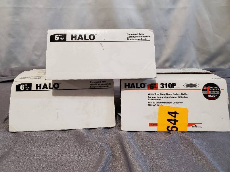 lot 58624 image: Set of 3, 6 i ch 15,2 HALO Recessed orde empotrado