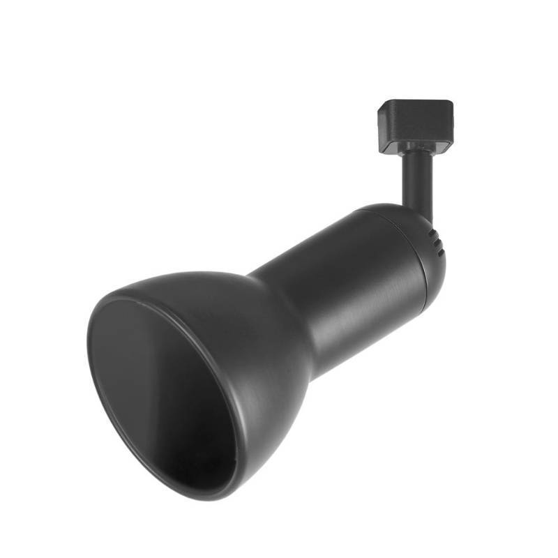 lot 58625 image: Hampton Bay 1-Light Black R30PAR30 Large-Step Linear Track Lighting Head