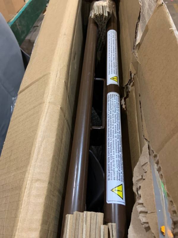 lot 58636 image: Invacare Clamp-on Half-Length Rails For Home Care Beds - 1 pair of Rails - Brown