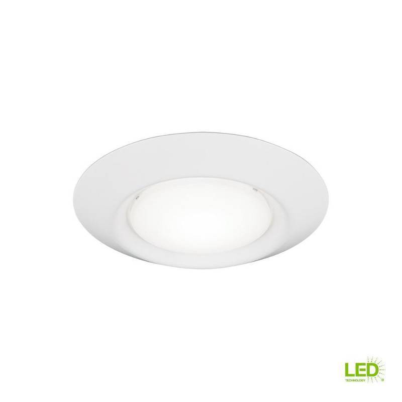 lot 6078 image: Sea Gull Lighting Traverse II 6in. 2700K White New Construction or Remodel Dimmable Recessed Integrated LED Kit