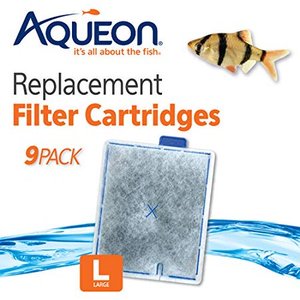 lot 1369 image: AQUEON 100537065 AQUEON REPLACEMENT FILTER CARTRIDGE 9 PACK LARGE 5.7 X 2 X 8.5
