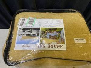 lot 1398 image: SUNNY GUARD 20 x 23 Sand Rectangle Sun Shade Sail UV Block for Outdoor Patio Garden