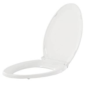 lot 1400 image: Kohler Rutledge Quiet-Close�� with Grip-Tight Elongated Toilet Seat, White