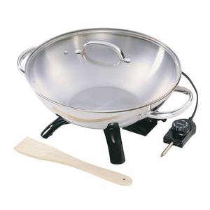 lot 1401 image: Presto Stainless Steel Electric Wok
