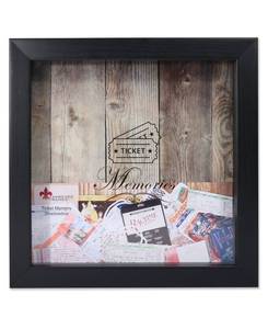 lot 1404 image: Lawrence Frames Black Shadow Box Ticket Holder - 10 x 10