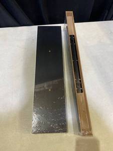 lot 1412 image: BAMEOS Floating Shelf ,Wall Shelf,Decor Wall Mounted Shelves ,Hanging Shelf Set L24xW6 for Bathroom Kitchen Living ,Kitchen,Room Bedroom Storage,Black