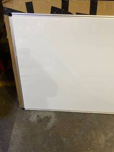 lot 1419 image: T-SIGN Magnetic Dry Erase Whiteboard 48 x 36 Inch, 4 x 3 Large White Board, Silver Aluminum Frame Wall-Mounted, Magnetic Eraser, 2 Whiteboard Pen, Detachable Marker Tray, 6 Magnets for Office, School