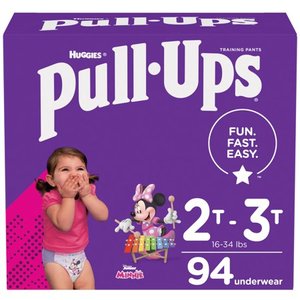 lot 1429 image: Huggies Pull-Ups Girls Training Pants, 2T - 3T, 94 Count