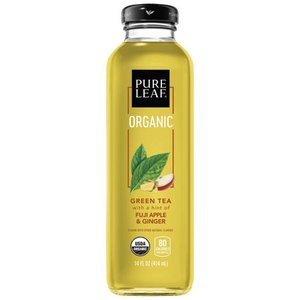 lot 1439 image: Pure Leaf, Organic Iced Tea, Fuji Apple & Ginger, 14 oz Bottles (Pack of 8) (Packaging May Vary)