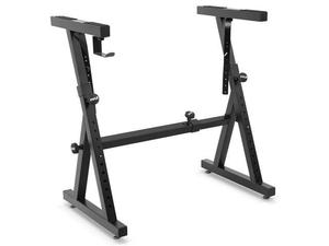 lot 1446 image: Pyle PKST38.5 Heavy Duty Adjustable Folding Z Style Piano Keyboard Stand, Black