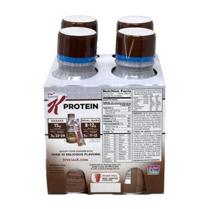 lot 1458 image: Kelloggs Special K Protein Liquids Protein, Milk Chocolate, 15g Protein, 12 Bottles