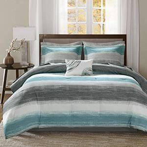 lot 1594 image: Madison Park Essentials Saben 9-Pc. California King Comforter Set Bedding