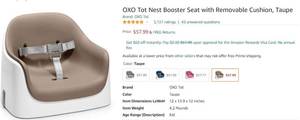 lot 1375 image: Nest Booster Seat