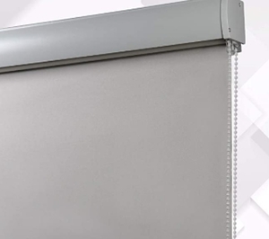 lot 1414 image: LUCKUP Blackout Roller Shades Window Blinds with Valance Cover Waterproof UV Protection Privacy Thermal Insulated Fabric for Bedroom Bathroom Patio Door and Office Easy Install 22 W x 72 H-Grey