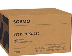 lot 1426 image: SOLIMO FRENCH ROAST DARK ROAST 100 SINGLE SERVE CUPS