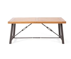lot 1578 image: WOOD PICNIC DINING TABLE