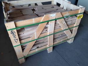 lot 13 image: Crate of Mixed Size and Mixed Species Hardwood Flooring (Approx.125SF)