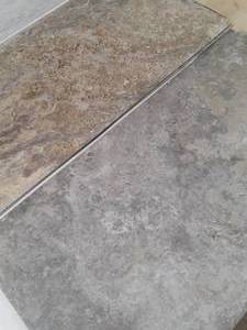 lot 25 image: 12X24 MATTE ARANCIONE Glue Down Vinyl Tile (Approx. 360SF)