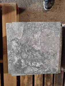 lot 51 image: 12 X 12 CHARCOAL GREY Porcelain Tile (Approx. 29SF)