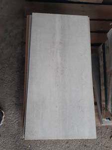 lot 75 image: 12 X 24 BLOCK WHITE HONED Porcelain Tile (Approx. 63SF)