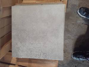 lot 87 image: 18 X 18 DARK GREY Porcelain Tile (Approx. 140SF)