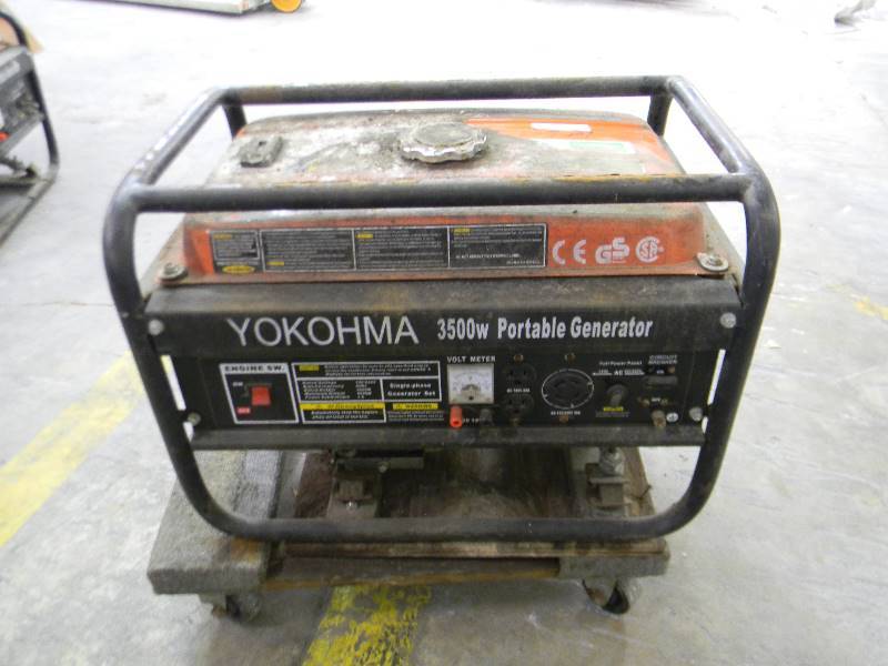 lot 280 image: Yokohama 3500W Portable Generator 6.5 HP