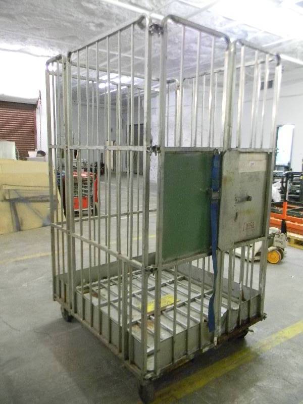 lot 285 image: Steel Cage on Casters   82x50x45