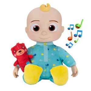 lot 69744 image: CoComelon Official Plush Bedtime JJ Doll, 10IN with Sound