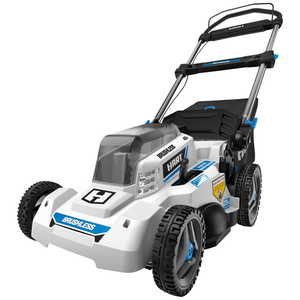 lot 69777 image: HART 40-Volt Cordless Brushless 20-inch Push Mower Missing Batteries Sold As Is