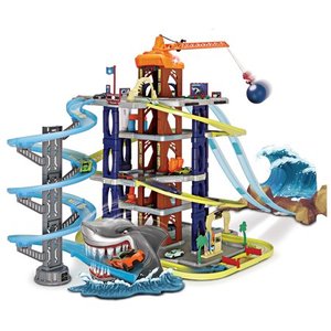 lot 69783 image: Adventure Force Ultimate Shark City Garage, Diecast Vehicle Playset