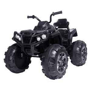 lot 69788 image: Topcobe 12V Kids Electric ATV Quad Ride on Car Toys with Radio & Led Headlights, Black